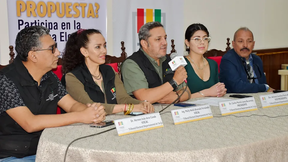 TED Tarija convoca a sectores sociales a participar del Encuentro Departamental rumbo a la Reforma Electoral