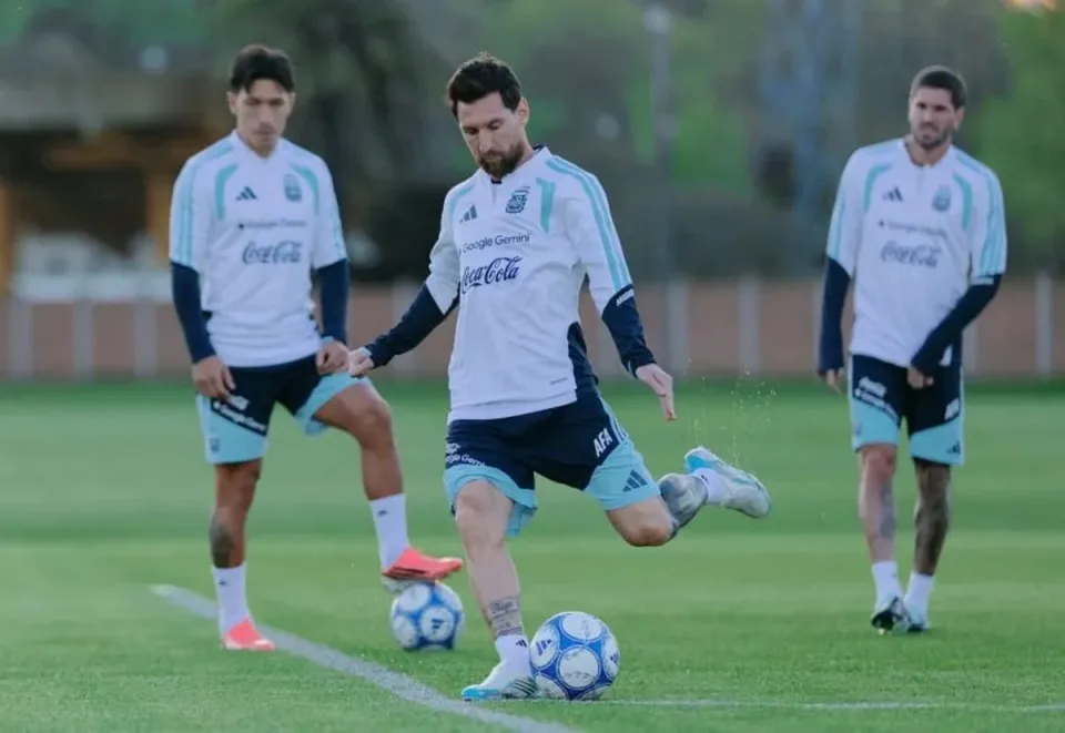 Messi, ante su última práctica con la Selección Argentina