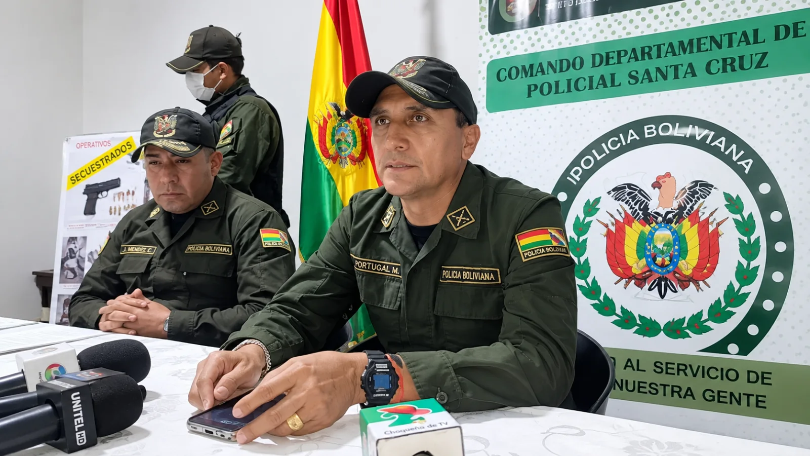 Policía aprehende a dos presuntos integrantes de una organización criminal en Yacuiba y busca a otros dos prófugos
