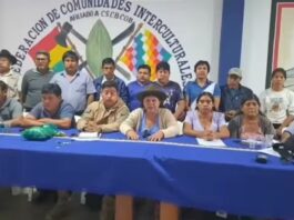 Dirigentes de las seis federaciones del trópico denuncian plan del Gobierno para intervenir con helicópteros y avionetas en la región.