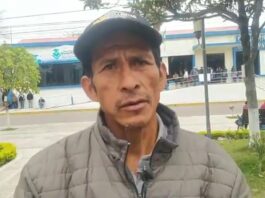 Jorge Gloria, representante de la comunidad guaraní de El Palmarcito.
