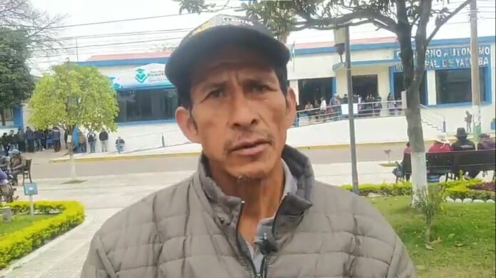 Jorge Gloria, representante de la comunidad guaraní de El Palmarcito.